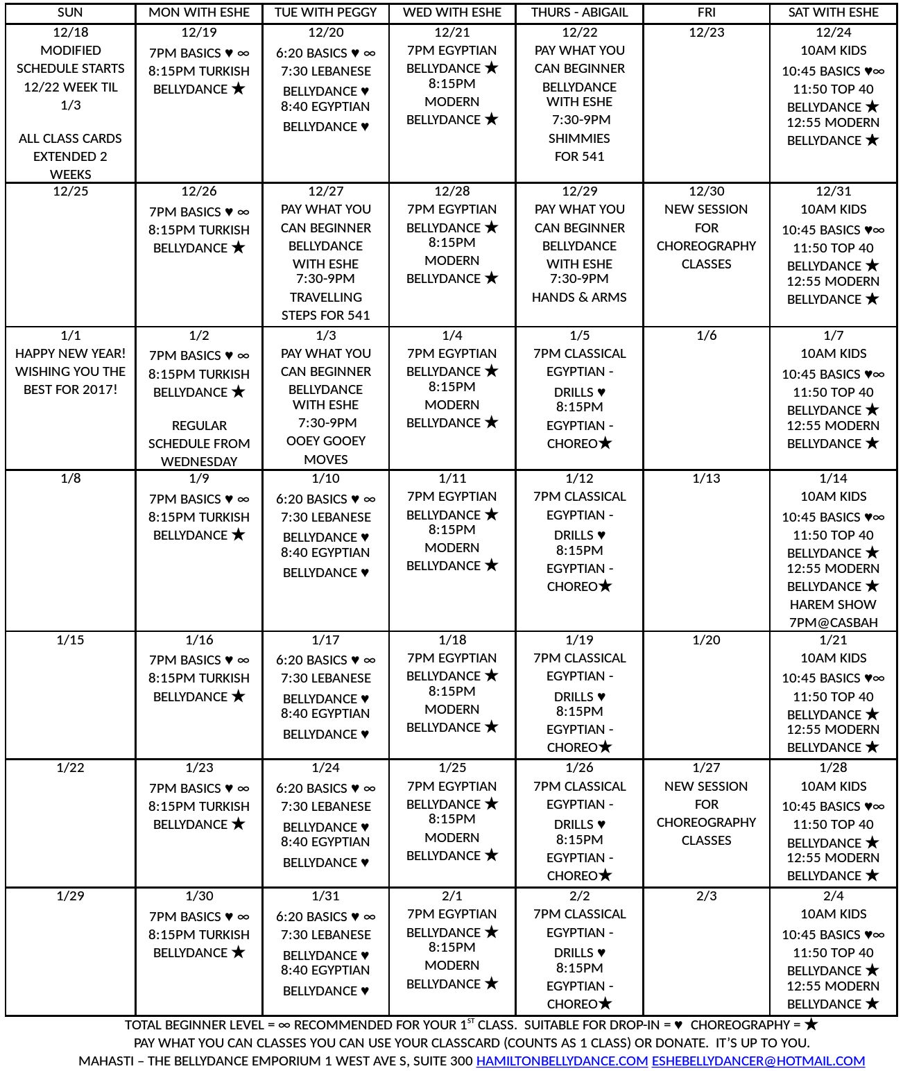 holiday-2016-schedule
